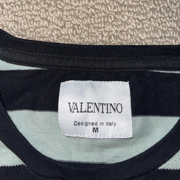 Valentino medium shirt. Color black and light mint green. - Picture 3 of 3